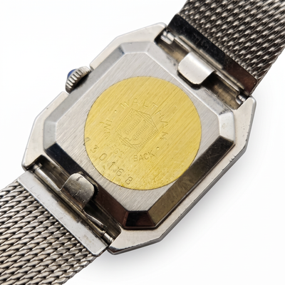 Waltham L.Maxim 24 x 28mm Cadran "Oeil de Tigre" Bracelet Maille, Mécanique