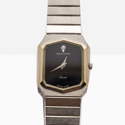 Waltham Suriss Cadran Onyx et Diamant QZ Full Set